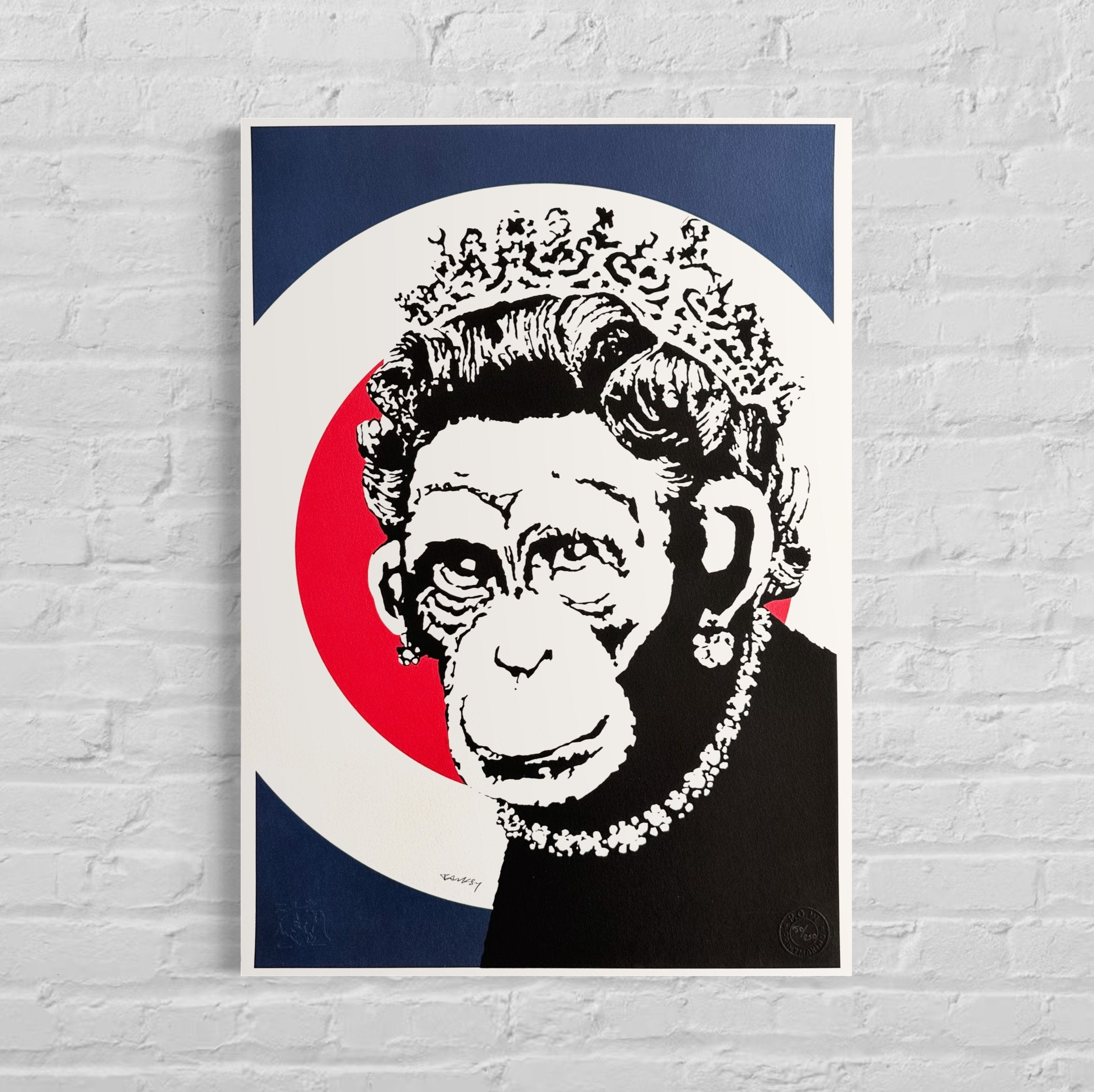 BANKSY Queen Monkey